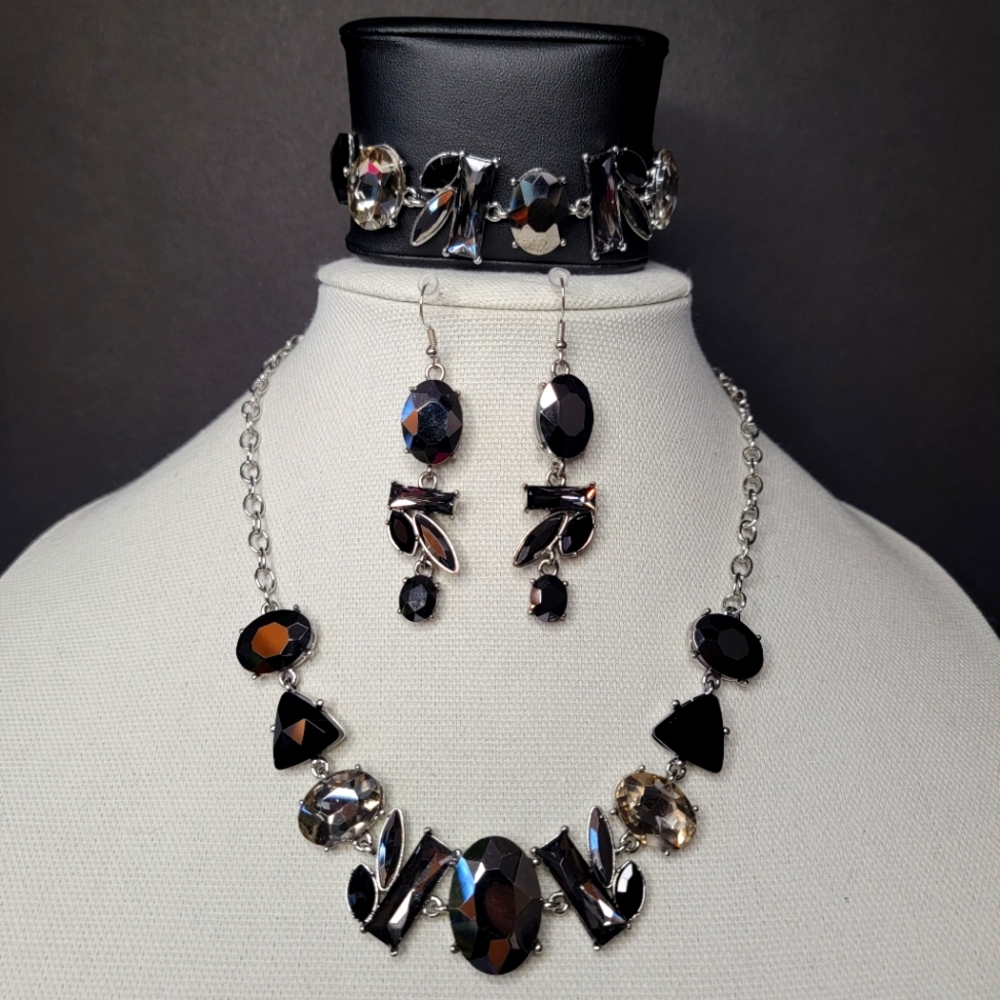 Costume Jewerly Silver 3Pcs Jewelry Set Fashion Jewerly